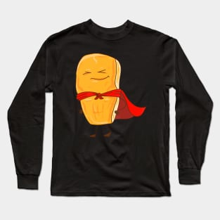 Chicken Nugget Cute Super Halloween Food Puns Long Sleeve T-Shirt